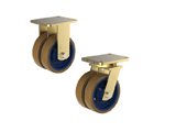 Heavy duty twin wheel